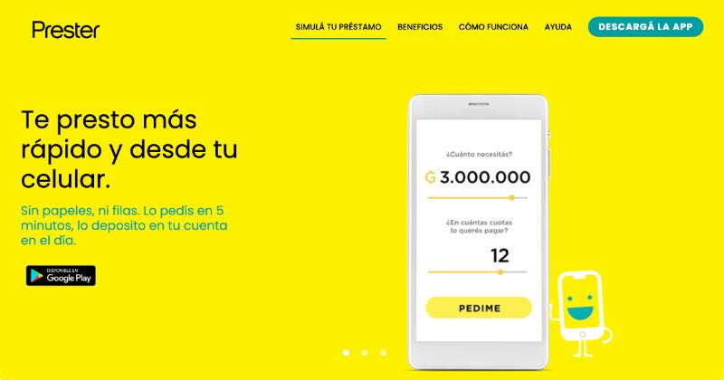 Prester: La primera app de préstamos 100% digital e inclusiva del Paraguay